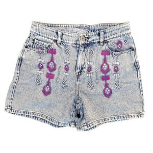 INC Embroidered Denim Shorts – Light Wash - Size 6 / 28 🩳💙